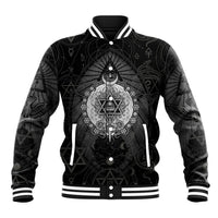 Ordo Templi Orientis Occult Symbolism Baseball Jacket Esoteric Alchemy Sacred Geometry Black