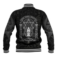 Ordo Templi Orientis Occult Symbolism Baseball Jacket Esoteric Alchemy Sacred Geometry Black