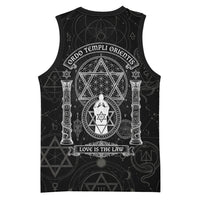 Ordo Templi Orientis Occult Symbolism Basketball Jersey Esoteric Alchemy Sacred Geometry Black