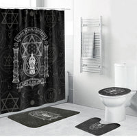 Ordo Templi Orientis Occult Symbolism Bathroom Set Esoteric Alchemy Sacred Geometry Black