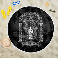 Ordo Templi Orientis Occult Symbolism Beach Blanket Esoteric Alchemy Sacred Geometry Black