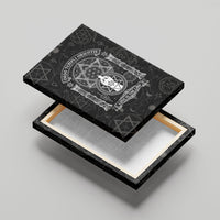 Ordo Templi Orientis Occult Symbolism Canvas Wall Art Esoteric Alchemy Sacred Geometry Black