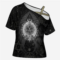 Ordo Templi Orientis Occult Symbolism Cross Shoulder Shirt Esoteric Alchemy Sacred Geometry Black