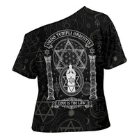 Ordo Templi Orientis Occult Symbolism Cross Shoulder Shirt Esoteric Alchemy Sacred Geometry Black