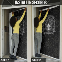 Ordo Templi Orientis Occult Symbolism Door Cover Esoteric Alchemy Sacred Geometry Black