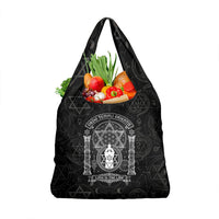 Ordo Templi Orientis Occult Symbolism Grocery Bag Esoteric Alchemy Sacred Geometry Black