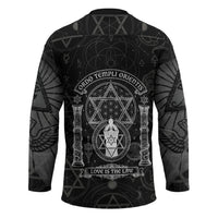 Ordo Templi Orientis Occult Symbolism Hockey Jersey Esoteric Alchemy Sacred Geometry Black