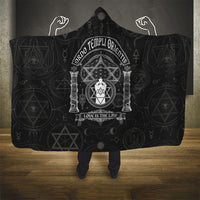Ordo Templi Orientis Occult Symbolism Hooded Blanket Esoteric Alchemy Sacred Geometry Black