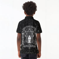 Ordo Templi Orientis Occult Symbolism Kid Polo Shirt Esoteric Alchemy Sacred Geometry Black