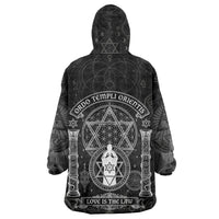 Ordo Templi Orientis Occult Symbolism Kid Wearable Blanket Hoodie Esoteric Alchemy Sacred Geometry Black