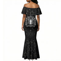 Ordo Templi Orientis Occult Symbolism Mermaid Dress Esoteric Alchemy Sacred Geometry Black