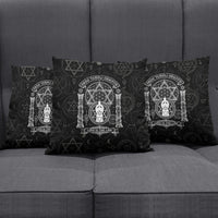 Ordo Templi Orientis Occult Symbolism Pillow Cover Esoteric Alchemy Sacred Geometry Black