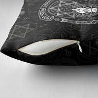 Ordo Templi Orientis Occult Symbolism Pillow Cover Esoteric Alchemy Sacred Geometry Black