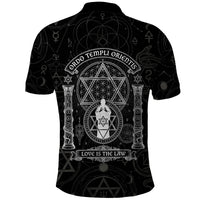Ordo Templi Orientis Occult Symbolism Polo Shirt Esoteric Alchemy Sacred Geometry Black