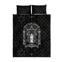 Ordo Templi Orientis Occult Symbolism Quilt Bed Set Esoteric Alchemy Sacred Geometry Black
