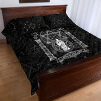 Ordo Templi Orientis Occult Symbolism Quilt Bed Set Esoteric Alchemy Sacred Geometry Black