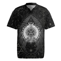 Ordo Templi Orientis Occult Symbolism Rugby Jersey Esoteric Alchemy Sacred Geometry Black