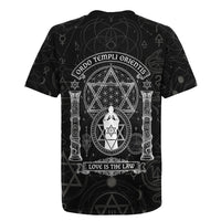 Ordo Templi Orientis Occult Symbolism Rugby Jersey Esoteric Alchemy Sacred Geometry Black