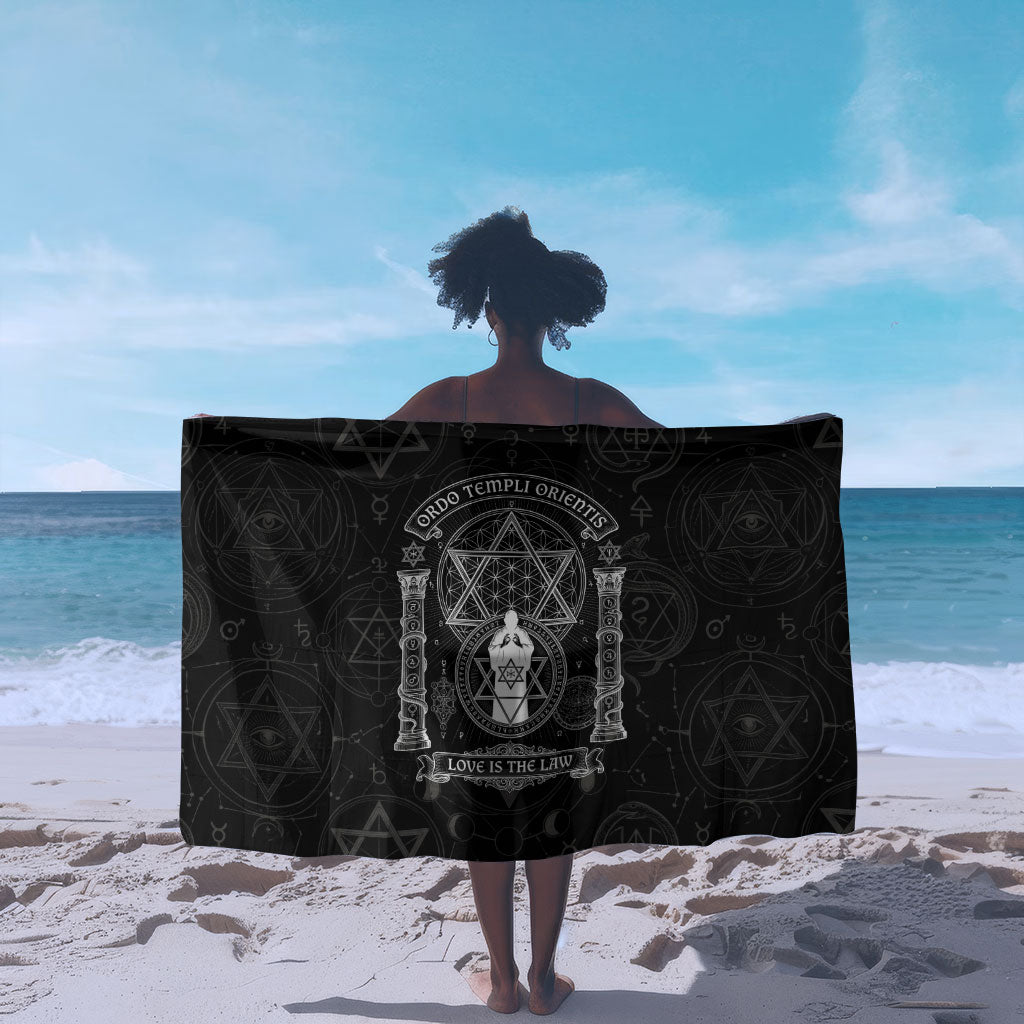 Ordo Templi Orientis Occult Symbolism Sarong Esoteric Alchemy Sacred Geometry Black