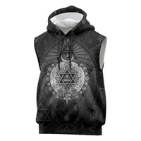 Ordo Templi Orientis Occult Symbolism Sleeveless Hoodie Esoteric Alchemy Sacred Geometry Black