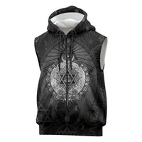 Ordo Templi Orientis Occult Symbolism Sleeveless Zip Hoodie Esoteric Alchemy Sacred Geometry Black
