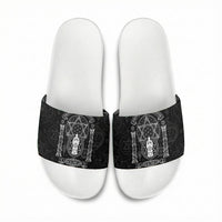 Ordo Templi Orientis Occult Symbolism Slide Sandals Esoteric Alchemy Sacred Geometry Black