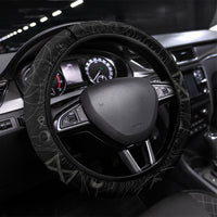 Ordo Templi Orientis Occult Symbolism Steering Wheel Cover Esoteric Alchemy Sacred Geometry Black