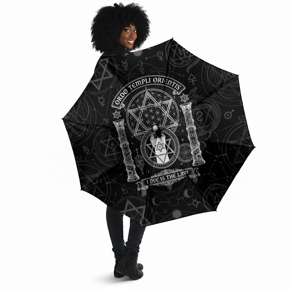 Ordo Templi Orientis Occult Symbolism Umbrella Esoteric Alchemy Sacred Geometry Black