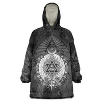 Ordo Templi Orientis Occult Symbolism Wearable Blanket Hoodie Esoteric Alchemy Sacred Geometry Black