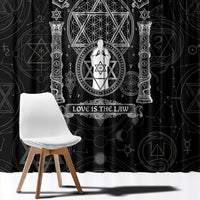 Ordo Templi Orientis Occult Symbolism Window Curtain Esoteric Alchemy Sacred Geometry Black