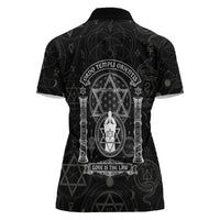 Ordo Templi Orientis Occult Symbolism Women Polo Shirt Esoteric Alchemy Sacred Geometry Black