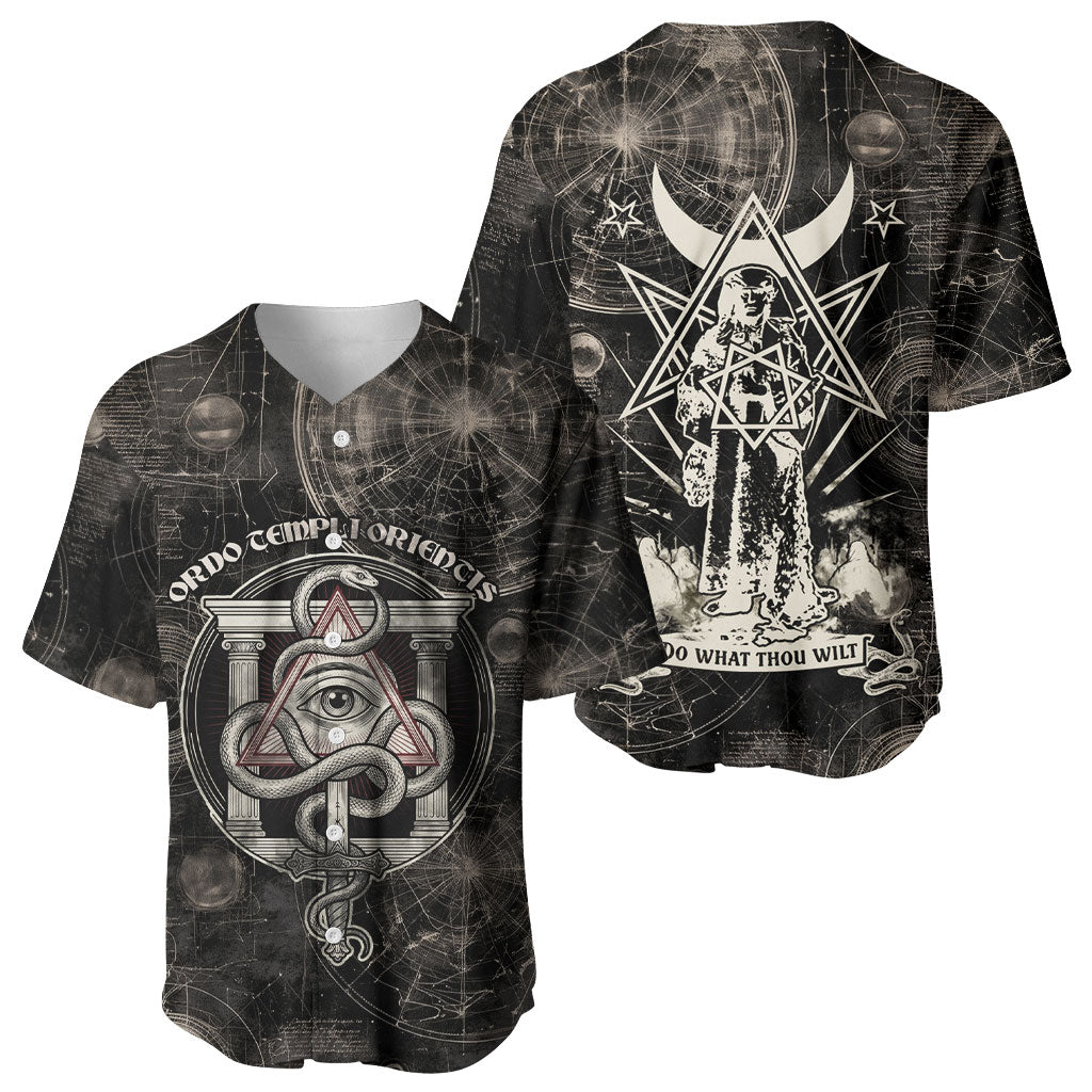 Ordo Templi Orientis Thelema Baseball Jersey Do What Thou Wilt Mystic Serpent