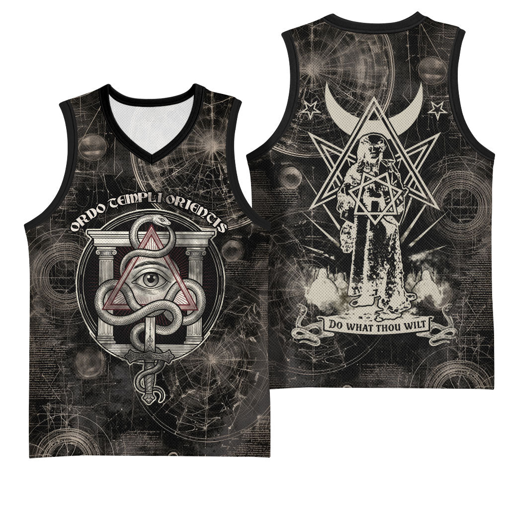 Ordo Templi Orientis Thelema Basketball Jersey Do What Thou Wilt Mystic Serpent