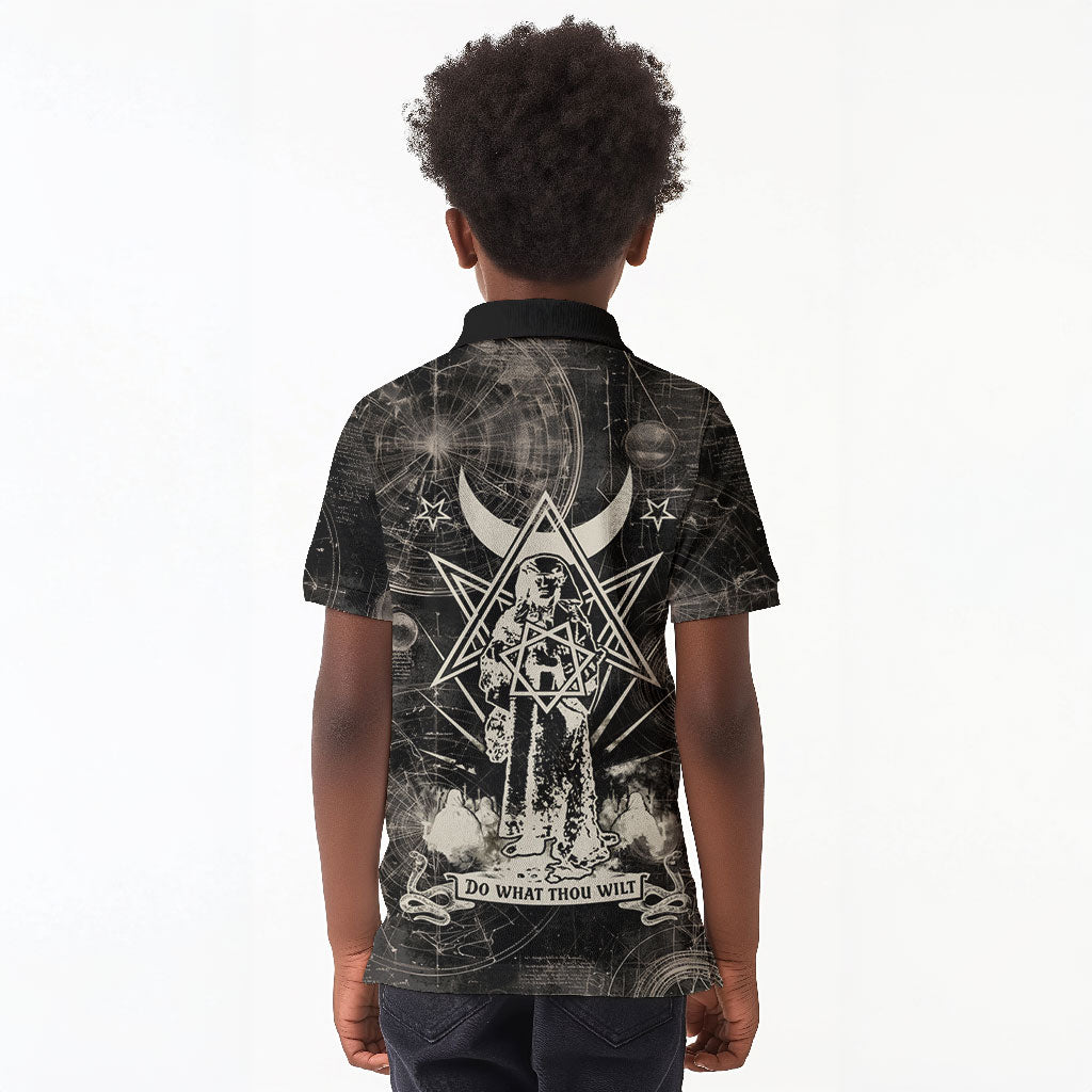Ordo Templi Orientis Thelema Kid Polo Shirt Do What Thou Wilt Mystic Serpent