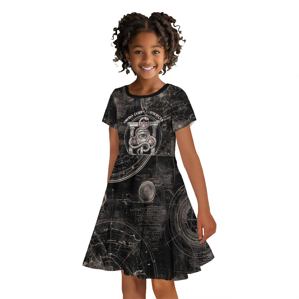 Ordo Templi Orientis Thelema Kid Short Sleeve Dress Do What Thou Wilt Mystic Serpent