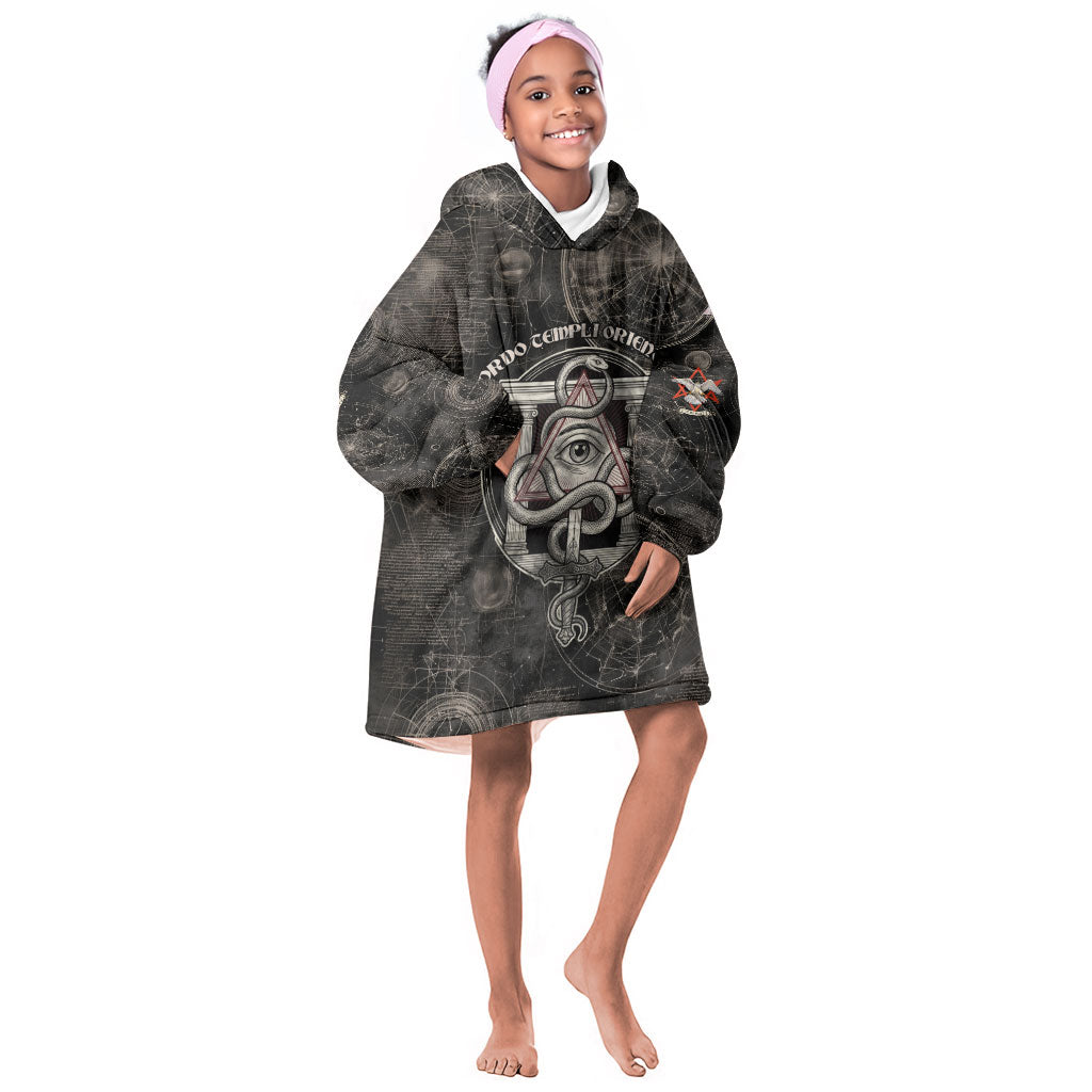Ordo Templi Orientis Thelema Kid Wearable Blanket Hoodie Do What Thou Wilt Mystic Serpent