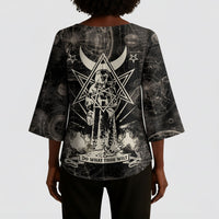 Ordo Templi Orientis Thelema Kimono Sleeve Blouse Do What Thou Wilt Mystic Serpent