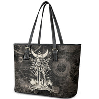 Ordo Templi Orientis Thelema Leather Tote Bag Do What Thou Wilt Mystic Serpent