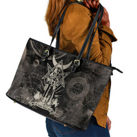 Ordo Templi Orientis Thelema Leather Tote Bag Do What Thou Wilt Mystic Serpent