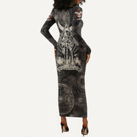 Ordo Templi Orientis Thelema Long Sleeve Bodycon Dress Do What Thou Wilt Mystic Serpent