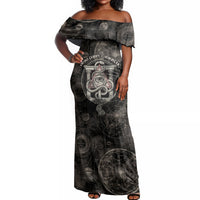 Ordo Templi Orientis Thelema Off Shoulder Maxi Dress Do What Thou Wilt Mystic Serpent