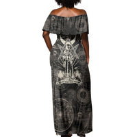 Ordo Templi Orientis Thelema Off Shoulder Maxi Dress Do What Thou Wilt Mystic Serpent