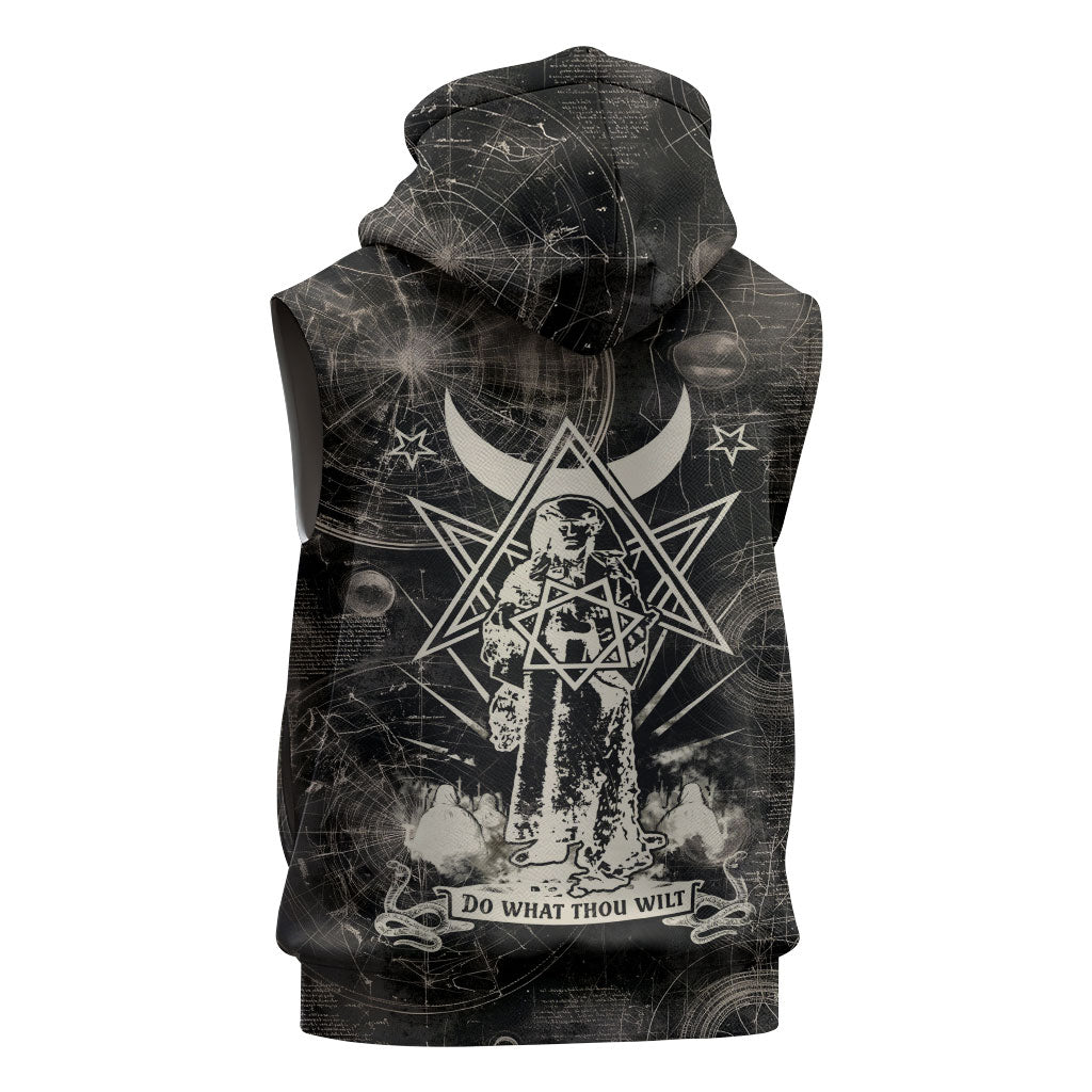 Ordo Templi Orientis Thelema Sleeveless Hoodie Do What Thou Wilt Mystic Serpent