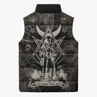 Ordo Templi Orientis Thelema Sleeveless Puffer Jacket Do What Thou Wilt Mystic Serpent