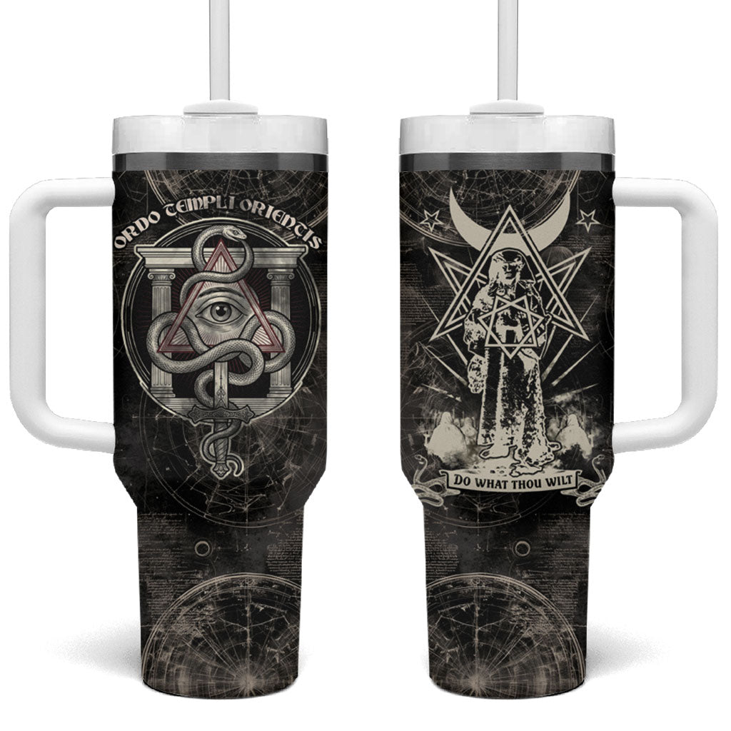 Ordo Templi Orientis Thelema Tumbler With Handle Do What Thou Wilt Mystic Serpent