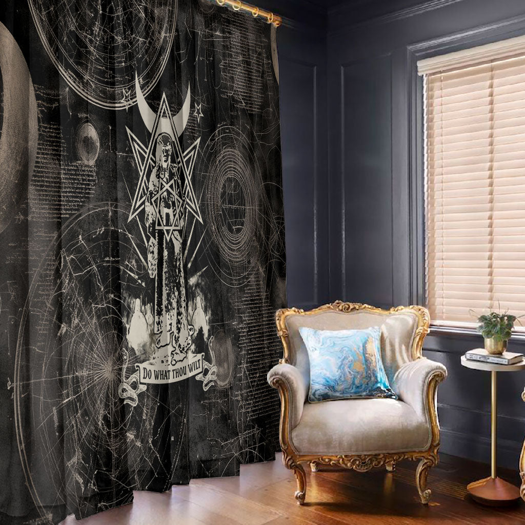 Ordo Templi Orientis Thelema Window Curtain Do What Thou Wilt Mystic Serpent