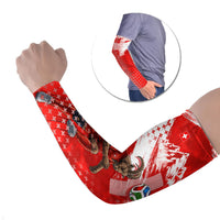 Personalized Switzerland Football Alpine Goat Arm Sleeves Swiss Flag Snow Mountain - Soccer Mascot