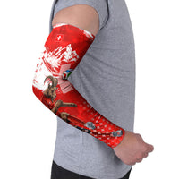 Personalized Switzerland Football Alpine Goat Arm Sleeves Swiss Flag Snow Mountain - Soccer Mascot