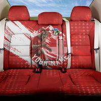 Personalized Switzerland Football Alpine Goat Back Car Seat Cover Swiss Flag Snow Mountain - Soccer Mascot