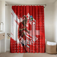 Personalized Switzerland Football Alpine Goat Bathroom Set Swiss Flag Snow Mountain - Soccer Mascot
